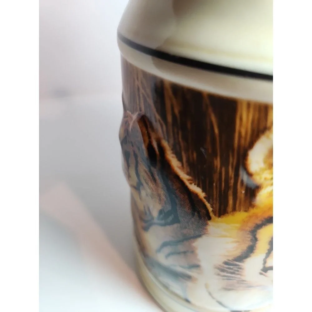 Budweiser Endangered Species Stein-Asian Tiger ~ Vintage 1989